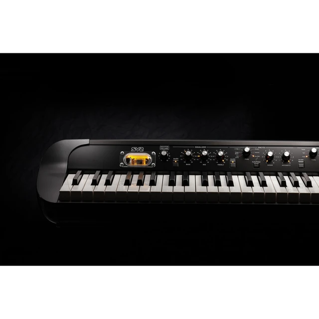 Alt view image 4 of 7 - Korg SV-2 88-Key Vintage Piano, Moog EP-3, Sustain Pedal, Keyboard Stand and Bench, (2) 1/4 Cables Bundle