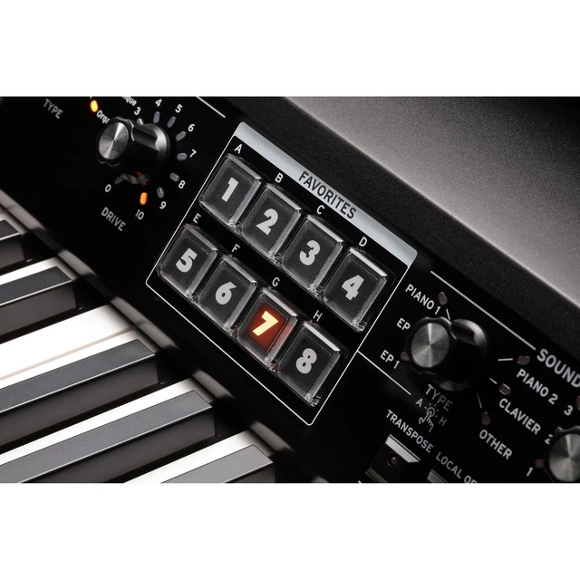 Alt view image 7 of 7 - Korg SV-2 88-Key Vintage Piano, Moog EP-3, Sustain Pedal, Keyboard Stand and Bench, (2) 1/4 Cables Bundle