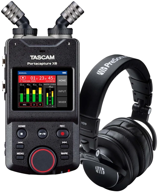 Main image of TASCAM Portacapture X6 32-bit 6-Channel Recorder, Presonus HD9 Bundle
