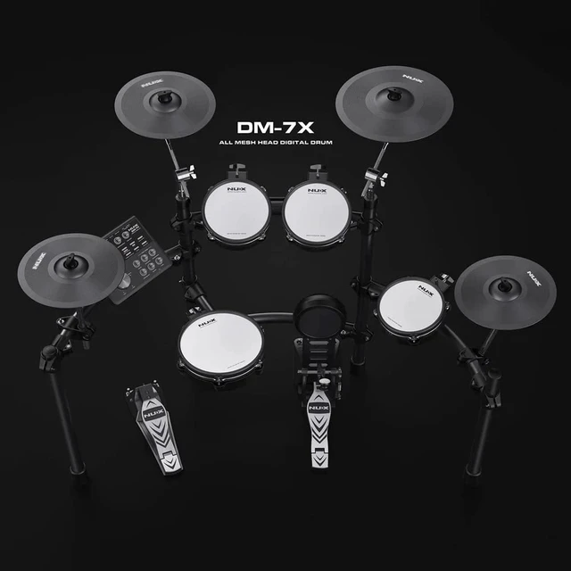 Alt view image 3 of 7 - NUX DM-7X Professional Digital Drum, Audio Technica ATH-M50X, Drum Sticks Bundle