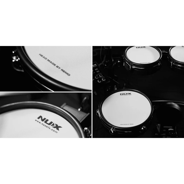 Alt view image 4 of 7 - NUX DM-7X Professional Digital Drum, Audio Technica ATH-M50X, Drum Sticks Bundle