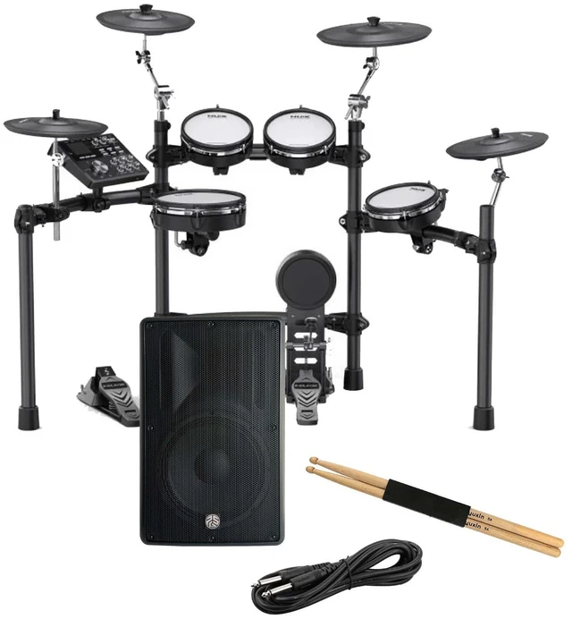 Main image of NUX DM-7X Professional Digital Drum, PSG Audio Cobra 112, Drum Sticks, 1/4 Cable Bundle