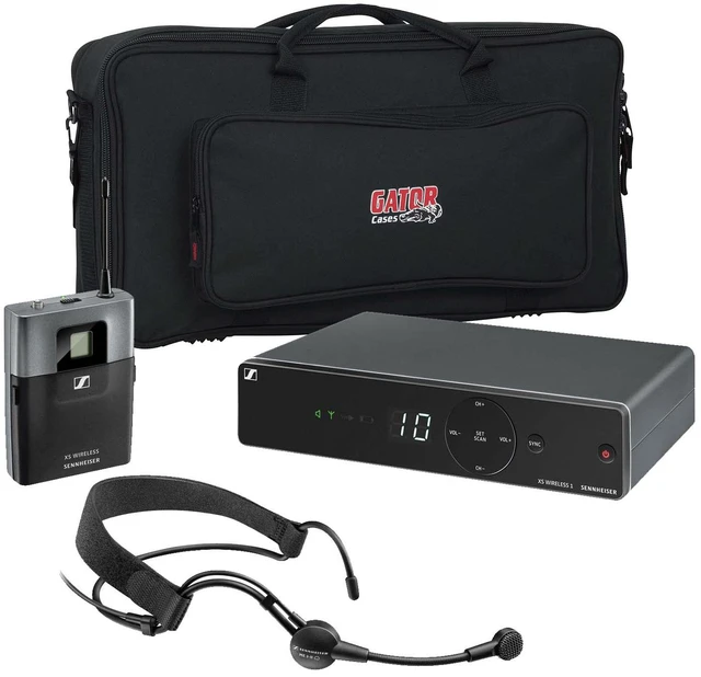 Main image of Sennheiser XSW 1-ME3 Wireless Headworn Microphone System, Gator Bag GK-2110 Bundle