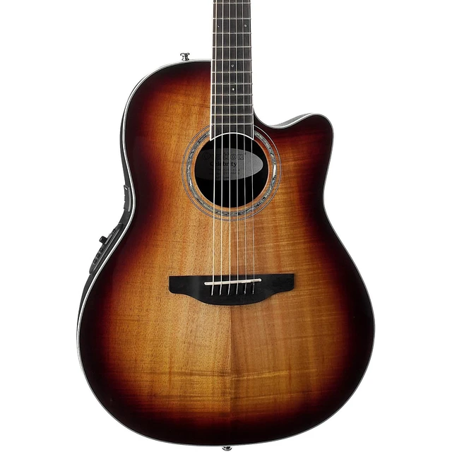 Alt view image 3 of 7 - Ovation CS28P-KOAB - Koa Burst, On-Stage XCG-4, ErnieBall Cable Bundle