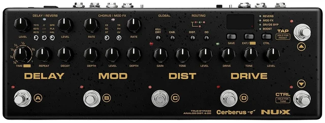 Main image of NUX Cerberus Guitar Multi Effects Pedal