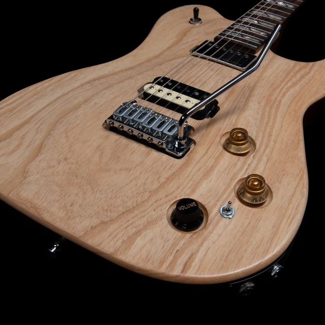 Alt view image 7 of 7 - Godin (051489) Radium-X Electric Guitar, Natural, Godin v1091 Hardshell Case Bundle