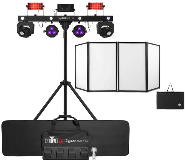 Main image of CHAUVET GigBAR Move + ILS, PRORECK DJ Foldable Facade Bundle