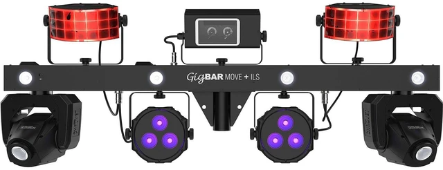 Alt view image 4 of 6 - Chauvet DJ GigBar Move + ILS 5-in-1 LED Lighting System with 2 Moving Heads