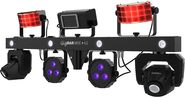 Alt view image 5 of 6 - Chauvet DJ GigBar Move + ILS 5-in-1 LED Lighting System with 2 Moving Heads