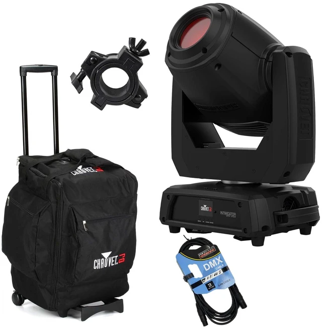 Main image of Chauvet DJ Intimidator Spot 375ZX (Black), CHS-50 bag, DMX Cable, Clamps Bundle
