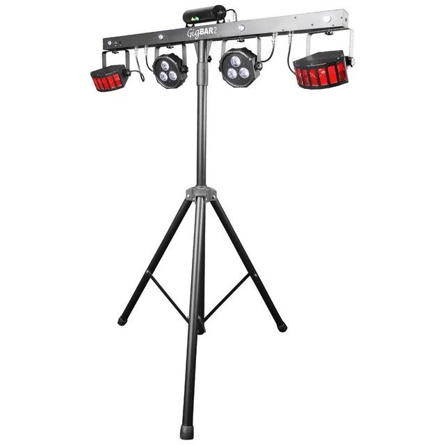 Alt view image 3 of 7 - (2) Chauvet DJ GigBAR 2 All-In-One Lighting System, Rockville ROCKFORCE W4 384, (2) DMX Cables Bundle