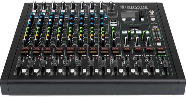 Alt view image 3 of 6 - Mackie Onyx12 12-channel Analog Mixer, Gator MixerBag 1515, (4) XLR Cables Bundle