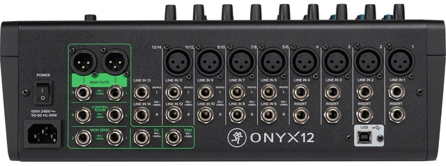 Alt view image 4 of 6 - Mackie Onyx12 12-channel Analog Mixer, Gator MixerBag 1515, (4) XLR Cables Bundle
