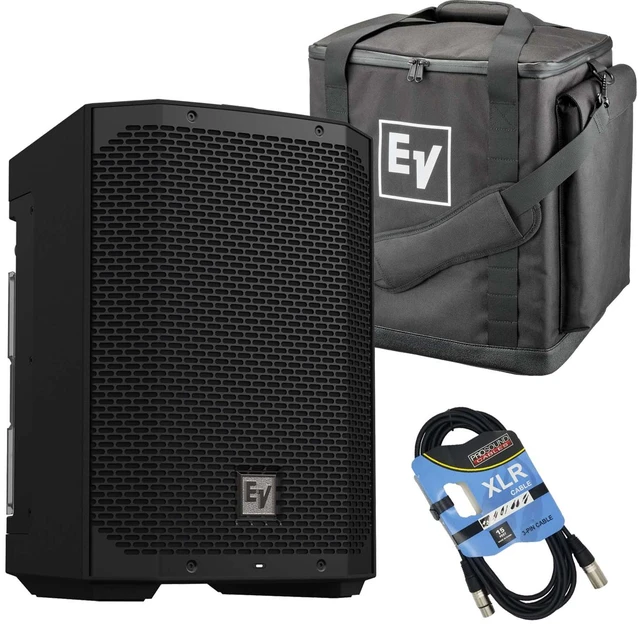 Main image of Electro-Voice Everse 8 Battery Speaker, Electro-Voice Padded Tote, XLR Cable Bundle