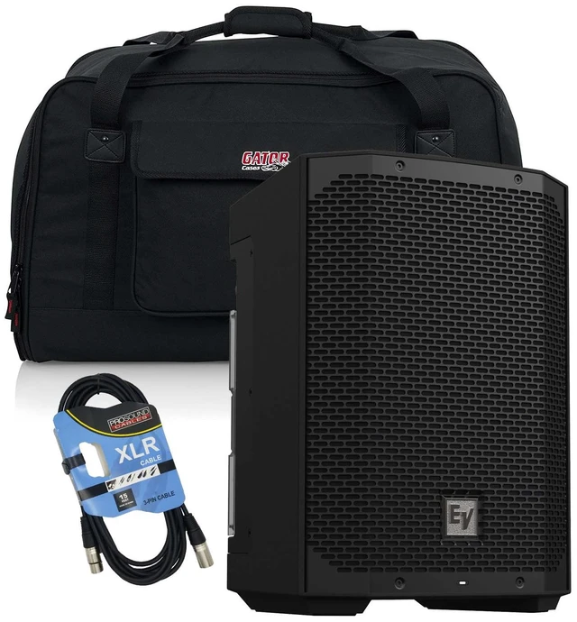 Main image of Electro-Voice Everse 8 Battery Speaker, Gator TOTE12, XLR Cable Bundle