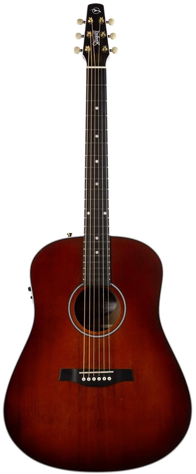 Alt view image 2 of 7 - Seagull (051939) Maritime SWS AE Guitar -Burnt Umber, Gator Economy Wood Case Bundle