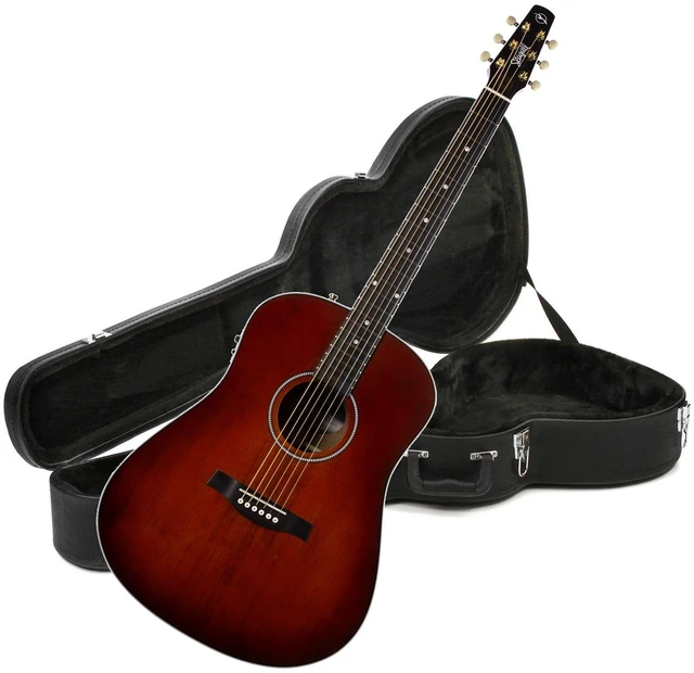 Main image of Seagull (051939) Maritime SWS AE Guitar -Burnt Umber, Gator Economy Wood Case Bundle