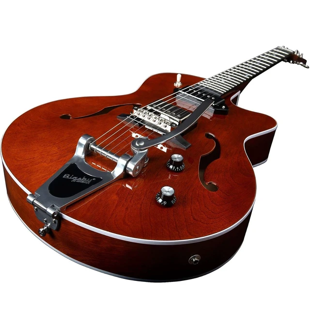 Alt view image 6 of 7 - Godin 5th Avenue Uptown Custom Hollowbody Electric Guitar - Havana Brown
