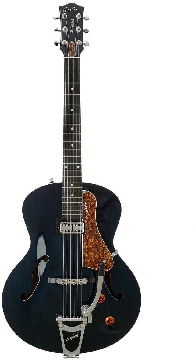 Main image of Godin 5th Avenue Night Club Hollowbody Electric Guitar - Indigo Blue