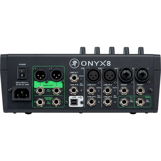 Alt view image 4 of 5 - Mackie Onyx8 8-channel Mixer, Gator G-MIXERBAG-1212 Bundle