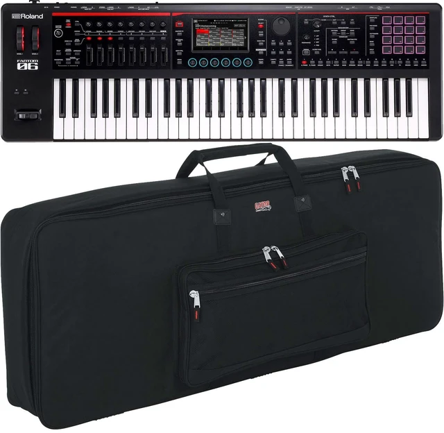 Main image of Roland Fantom-06 61-Key Keyboard, Gator GKB-61 Bag Bundle