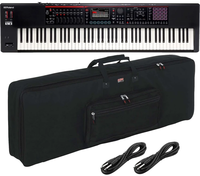 Main image of Roland FANTOM-08 Keyboard, Gator GKB-88 Bag, (2) 1/4 Cable Bundle