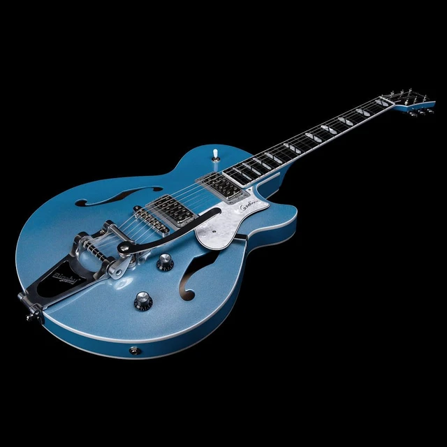 Alt view image 7 of 7 - Godin 051595 Montreal Premiere Semi-hollow, Imperial Blue, (2) Ernie Ball 2221, ErnieBall Cable, BOSS KATANA-50 MKI Bundle