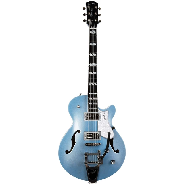 Alt view image 3 of 7 - Godin 051595 Montreal Premiere Semi-hollow, Imperial Blue, (2) Ernie Ball 2221, ErnieBall Cable, BOSS KATANA-50 MKI Bundle