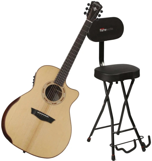 Main image of Washburn Comfort G25SCE Acoustic EG, Natural, GFW-GTR-SEAT Bundle