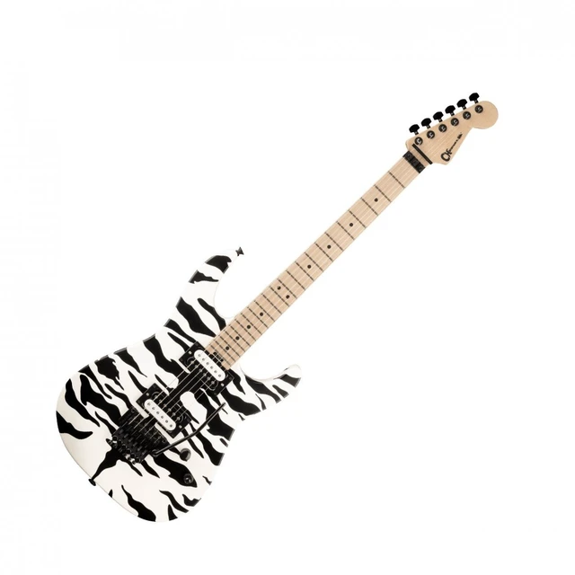 Alt view image 2 of 7 - Charvel Satchel Signature Pro-Mod DK22 HH FR M Electric Guitar - White Tiger