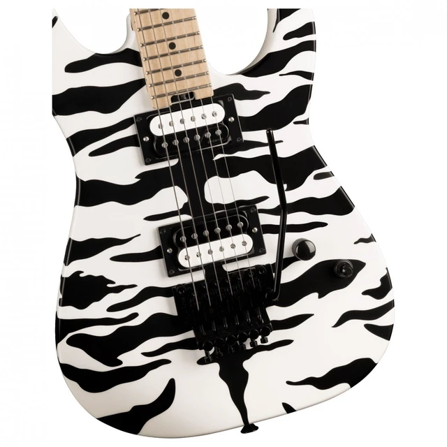 Alt view image 4 of 7 - Charvel Satchel Signature Pro-Mod DK22 HH FR M Electric Guitar - White Tiger