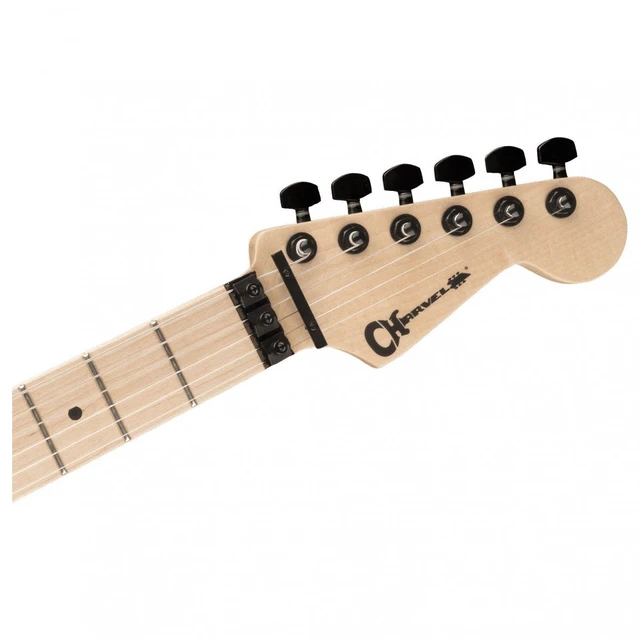 Alt view image 6 of 7 - Charvel Satchel Signature Pro-Mod DK22 HH FR M Electric Guitar - White Tiger