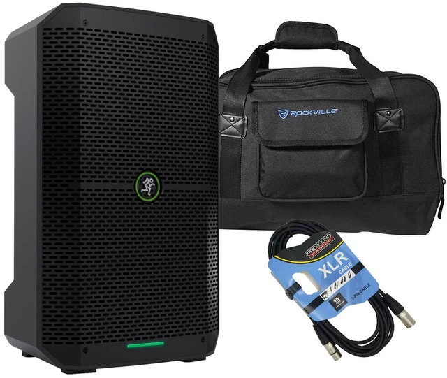 Main image of Mackie Thump Go 8 Battery-Powered Loudspeaker, Rockville TB8, XLR Cable Bundle