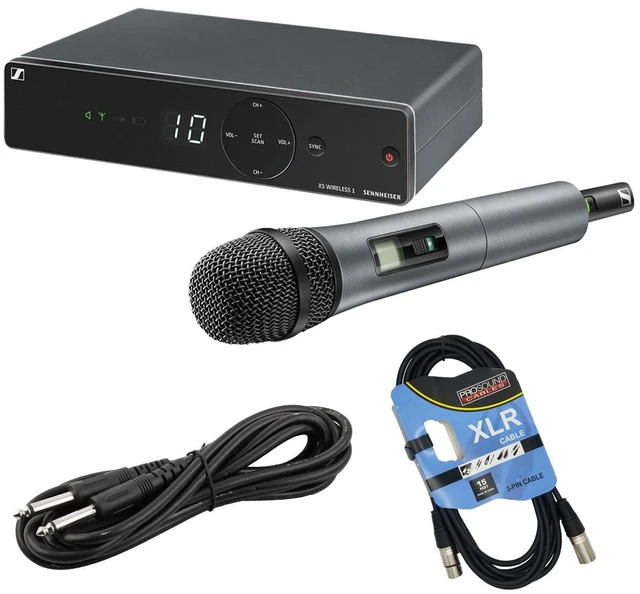 Main image of Sennheiser XSW 1-835 Wireless Handheld Mic, XLR Cable, 1/4 Cable Bundle