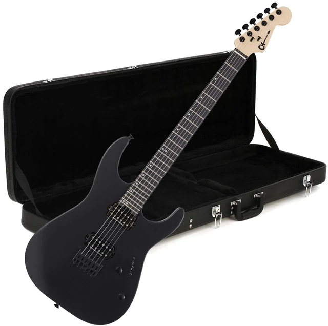 Main image of Charvel Pro-Mod DK24 HH HT - Satin Black, Gator GWE-ELECTRIC Bundle