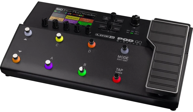 Alt view image 4 of 7 - Line 6 POD Go Wireless Multi-Effects, UL Listed 9V AC/DC Power Adapter, Ernie Ball Cable Bundle