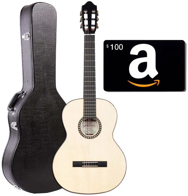 Main image of Kremona Romida Artist Series Classical Guitar, Amazon Gift Card $100 Bundle
