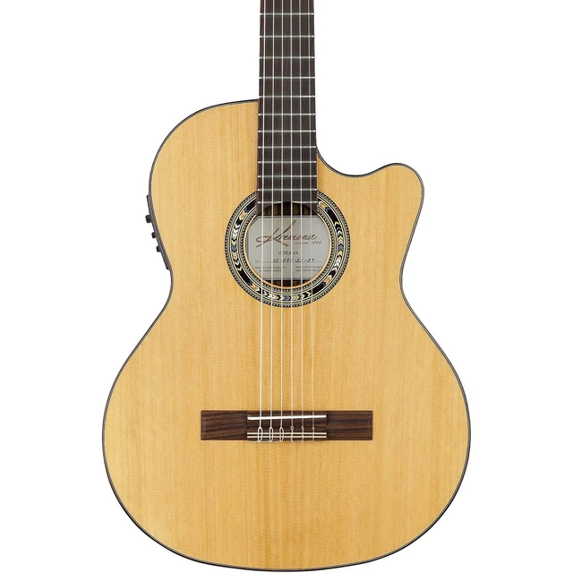 Alt view image 2 of 7 - Kremona Verea Cutaway AC Nylon w/ Gig Bag, Fender Frontman 10G Amp, ErnieBall Cable Bundle