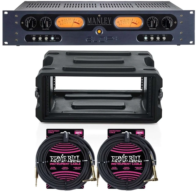Alt view image 6 of 7 - Manley ELOP+ Vacuum Tube Limiter/Compressor, Gator G-PRO-4U-19, (2) ErnieBall 1/4 Bundle