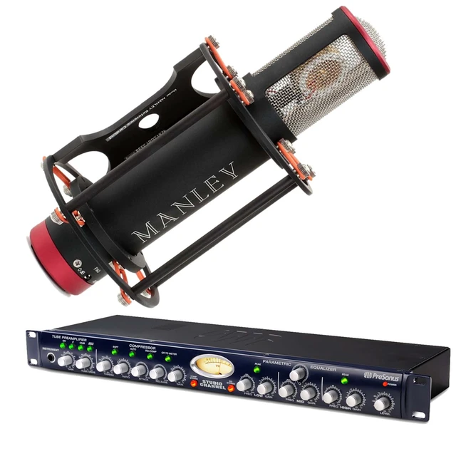 Alt view image 5 of 7 - Manley Reference Cardioid LD Tube Condenser Mic, Presonus Studio Channel Bundle