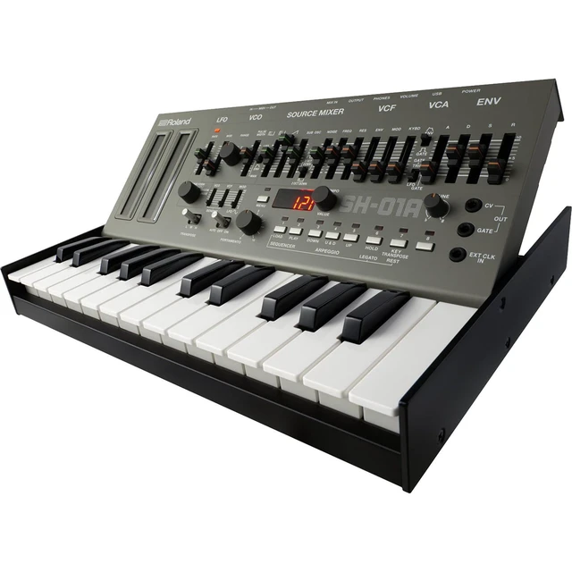 Alt view image 5 of 7 - Roland SH-01A Boutique Series Synthesizer with Sequencer, (2) EnieBall 1/4 cables, (2) Midi Cables Bundle