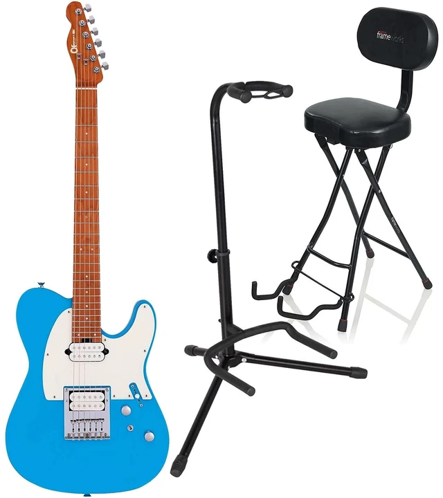 Main image of Charvel Pro-Mod So-Cal Style 2 24 HT HH Robins Egg Blue, Gator GFW-GTR-1000 Stand, Gator GFW-GTR-SEAT Bundle