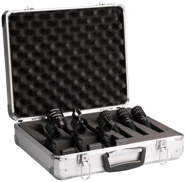 Alt view image 7 of 7 - Audix DP4 Instrument Mic Pack, (4) Mic Stands Bundle