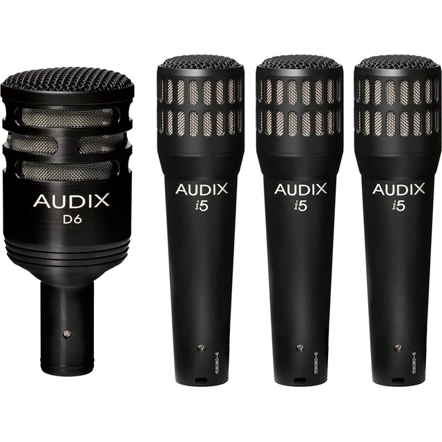 Alt view image 4 of 6 - Audix DP4 Instrument Mic Pack, (4) XLR Cables, Mic Stand Bundle