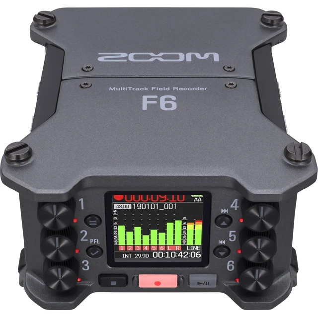 Alt view image 2 of 7 - Zoom F6 6-Input / 14-Track Multitrack, Audio Technica ATH-M30X, (2) XLR Cables Bundle