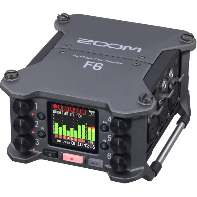 Alt view image 3 of 7 - Zoom F6 6-Input / 14-Track Multitrack, Audio Technica ATH-M30X, (2) XLR Cables Bundle