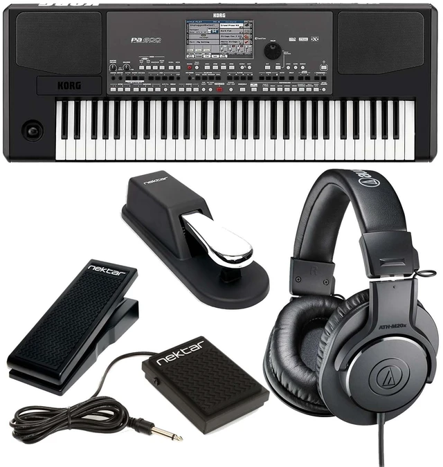 Main image of Korg Pa600 Professional 61-Key Keyboard with Speakers, Nektar NP-1, Nektar NP-X, Sustain Pedal, AT ATH-M20X Bundle