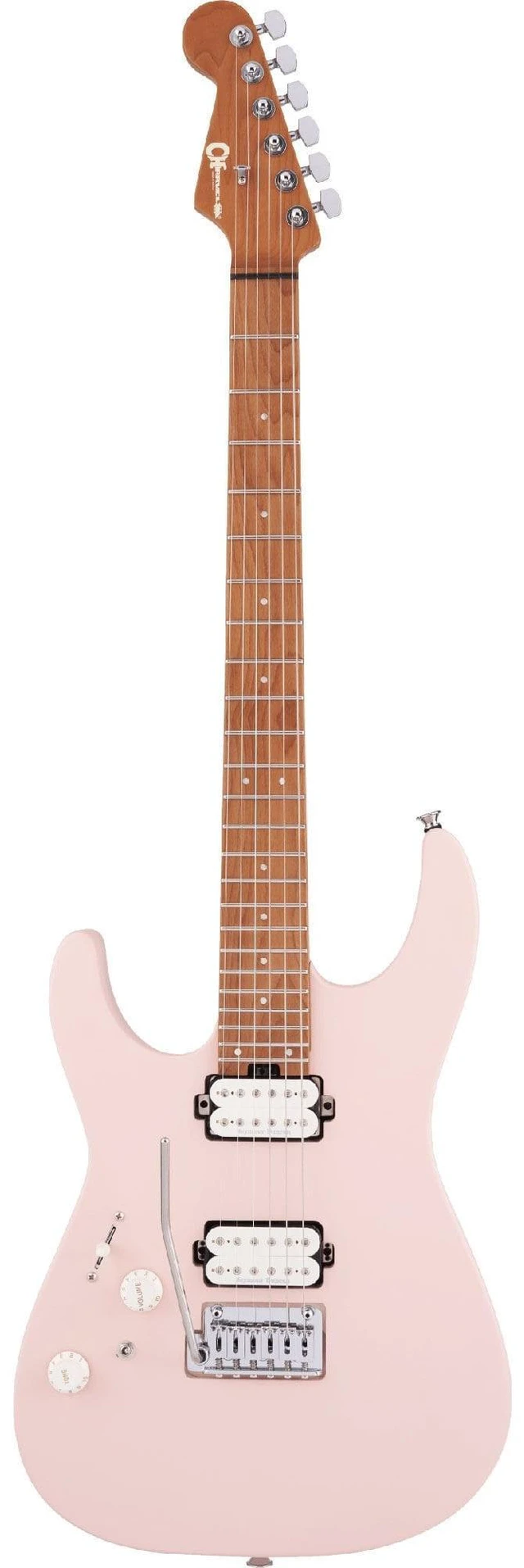 Main image of Charvel Pro-Mod DK24 HH 2PT CM Left-handed - Satin Shell Pink
