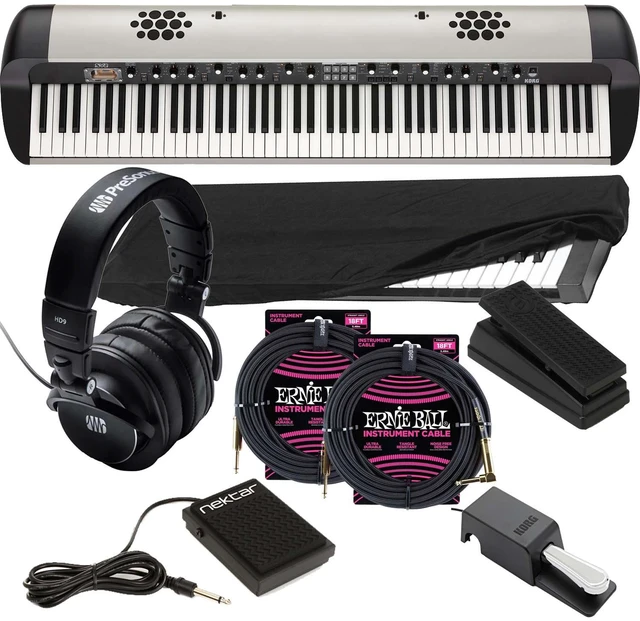 Main image of Korg SV2-SP 88-key Piano with Speaker (DS-2H Pedal Included), Moog EP-3, Nektar NP-1, Presonus HD9, (2) ErnieBall 1/4 Cables, Dust Cover Bundle