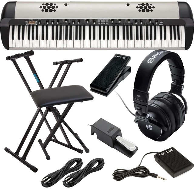 Main image of Korg SV2-SP 88-key Piano with Speaker (DS-2H Pedal Included), Keyboard Stand, Bench, Nektar NP-X, Nektar NP-1, (2) 1/4 Cables, Presonus HD9 Bundle